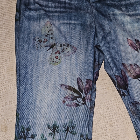 DressLily Butterfly Floral Pattern Fly Flare Wide Leg Spring Fairy Women 0XL - Picture 6 of 11